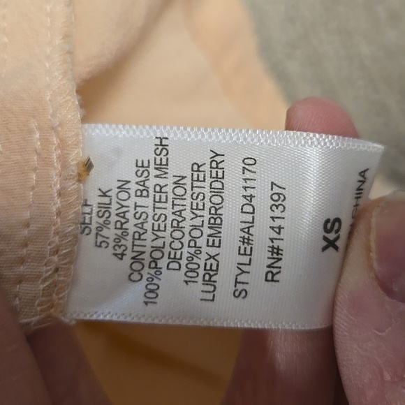 ASTR Beaded Silk Mini Dress Blush - Picture 8 of 8